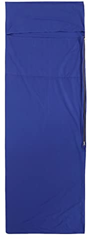 HOHXFYP Leichter Reiseschlafsack, Tragbarer Camping Schlafsack, Weiches Baumwollmaterial, Ideal f¨¹r Outdoor Abenteuer(11.4in-Blau)