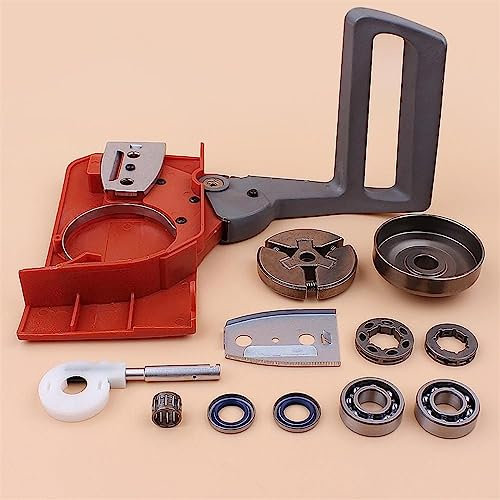 MANGRY Kit de Bomba de Aceite con manija de Freno de Cadena de Cubierta Lateral de Tambor de Embrague Apto for Motosierra Husqvarna 50 51 55 Rancher con Placa de Barra de Sellos de Aceite de cojinete