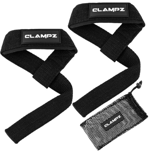 Premium Zughilfen für Fitness, Weightlifting, Bodybuilding, Crossfit und Kreuzheben. Lifting straps für Männer und Frauen (Schwarz/Weiß)