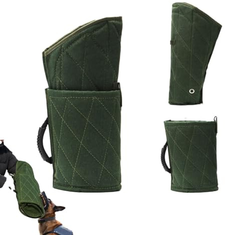 SHTGOI Hundebiss Ärmel Schlepper Hunde Schutzhülle Armschutz Profi Reizangel Hunde Große Hunde Hundetraining Set Jute Beißkeil Beißkissen Dauerhafte Jute Ausbildung Mastiff Supplies