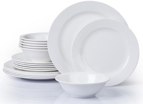 Waterside - 18pc Round Outdoor, Picnic, Camping, BBQ, Party, Plastic Dining Set