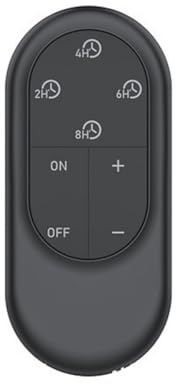 Deluxe Homeart Einzigartige LED-Kerzen - Fernbedienung für den Innenbereich flammenlose LED-Kerzen mit 4 Timer-Funktionen & einstellbarer Helligkeitseinstellung (Schwarz)