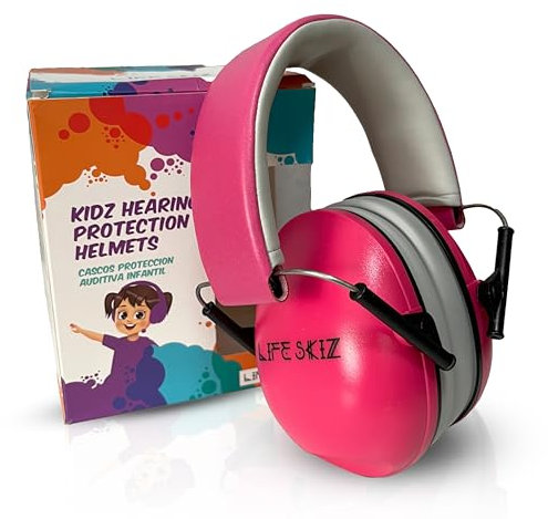LIFE SKIZ Cascos antiruido niños.Protección auditiva infantil. Ideal para niños con autismo y sensibilidad al ruido.De 3 a 16 años.Cascos para estudiar.Reducen el ruido excesivo.