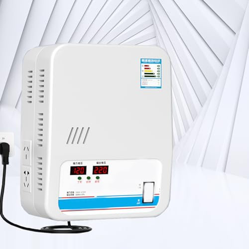 DRFGHK Stabilizzatore di tensione da 220 V,Stabilizzatore di tensione ultra bassa,Stabilizzatore di tensione di alimentazione completamente automatico,Stabilizzatore CA monofase per alimentazione