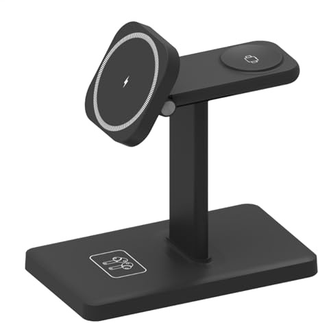 Wireless Phone Charger Holder, Fast Charger Stand Dock, 15 W Wireless Charging Station, Portable Charging Holder, Multifunctional Charger Dock, Fast Charging Wireless Stand, Mobile Phone