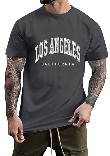 Generico Le Migliori Offerte di Oggi Camicie Uomo Manica Corta con Taschino Canottiera Palestra Maglietta Stampa T-Shirt Bianche Verde Maniche Lunghe