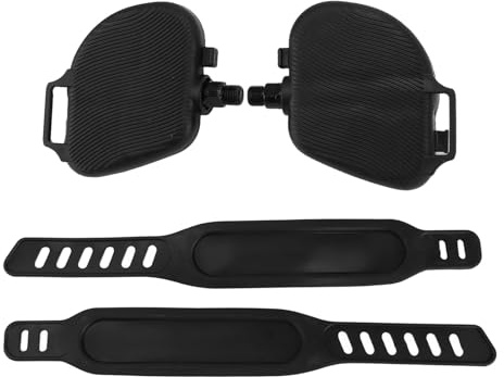 Zerodis Attrezzatura per il Fitness Combinata Fermapiedi Regolabili Parti Ergonomiche per Bici da Fitness per Pedali per Cyclette Stazionari e da Ciclismo Indoor (Filettatura da 9/16 pollici)