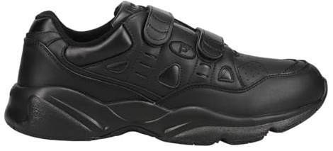 Propét Mens Sneaker Stability Walker Strap, Black, 11 X-Wide US