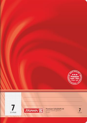 Brunnen 104440702 Premium-Schulheft DIN A4, 32 Blatt, Doppelheft