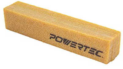 POWERTEC 71002 Abrasive Cleaning Stick for Sanding Belts & Discs 8-1/2 | Natural Rubber Eraser - Woodworking Shop Tools for Sanding Perfection