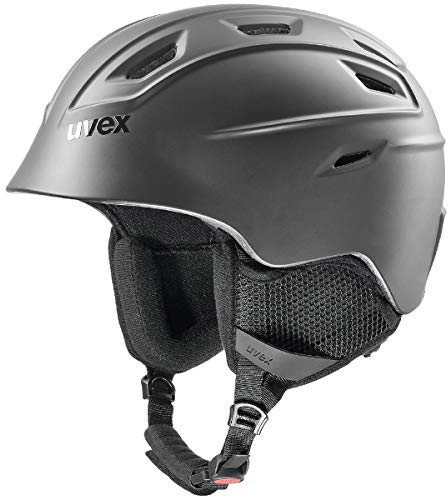 uvex fierce - skidhjälm för dam och herr - individuell storleksanpassning - optimerad ventilation - black matt - 59-61 cm