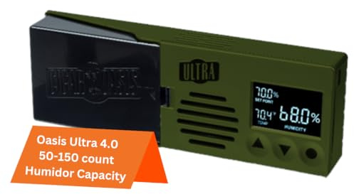 Cigar Oasis Elektronischer Luftbefeuchter Ultra 3.0 Packung von 50-100