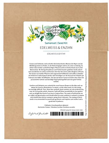 Edelweiss & Genzian fröset med de två mest kända alpblommorna