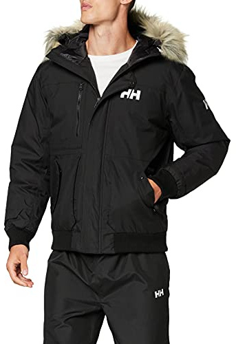 Helly Hansen Hombre Chaqueta Bomber, Negro, XL