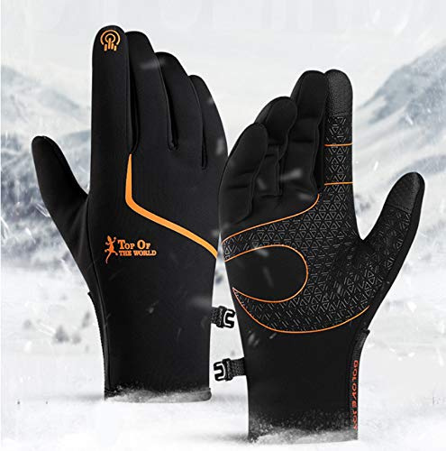 CXW Winter Fahrradhandschuhe, Wasserdichter Touchscreen Warme Fahrrad Handschuhe für Männer & Frauen