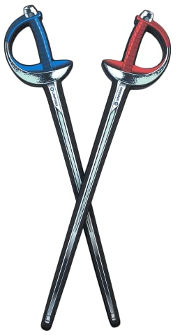 Liontouch - Fecht-Säbel, Rot & Blau | Für Jungen & Mädchen ab 3 Jahren | Spielzeug für Kinder im realistischen Design | Sicheres & spielerisches Einführungs- & Übungsschwert für Junge Fechter