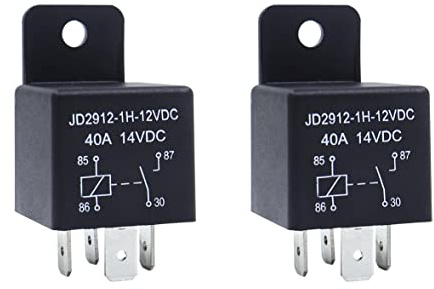 Car Relais 12V 40A 4 Pin Ralais Auto KFZ Relay for Auto oder Moto Schalter Vorspeisen (2)
