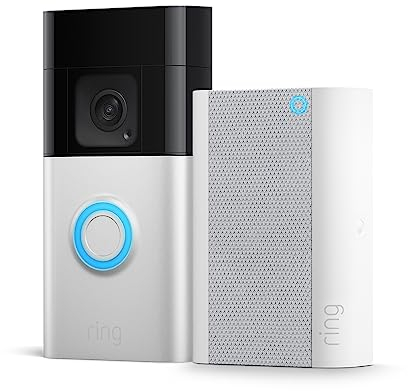 Ring Akku Videotürklingel Plus (Battery Doorbell Plus) mit Chime | Videotürklingel mit 1536p HD-Video, Selbstinstallation (5 Minuten) | Schnellwechsel-Akkupack I Privatsphäre-Einstellungen