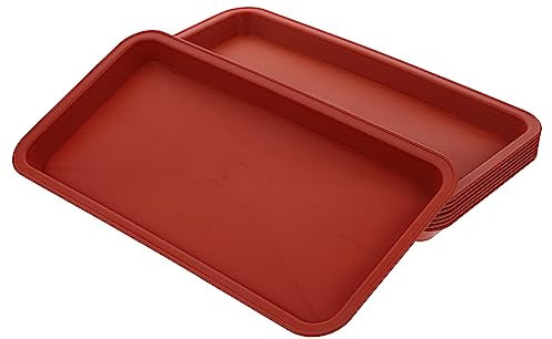 Yardwe 8St Pflanzschale große blumentöpfe aus Kunststoff Anlage Zimmerpflanzen Untersetzer für Topfpflanzen Pflanzenschale Rechteck Gemüsetopf Töpfe und Pfannen Blumentopf Wasserschale