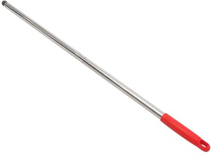 minkissy Besenstiel aus Edelstahl kunststoffgriff klobesen Ersatzbesenstange Ersatzgriff Besenstange aus Metall Moppstielgriff handhaben verdickter Stab Spleißstange Kehrmaschine Hebel