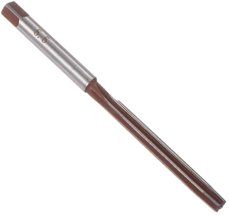 QUARKZMAN Alesatore Manuale 5,5mm Acciaio per Utensili in Lega H8 6 Fresa a Mano con Scanalature Dritte Punta Trapano Metrica per Alesatura Metallo