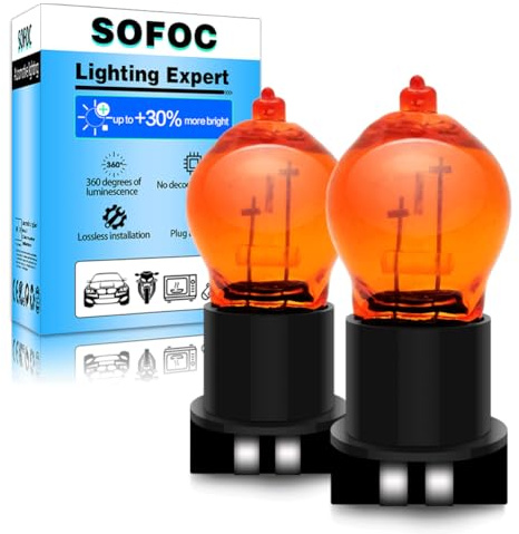 SOFOC -PWY24W bil främre blinkers dagsljus osv 12 V 24 W bärnstensgul 2 st