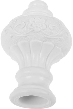ORFOFE Curtain Pole Finial Decorativo para Barra De Cortina Tapa De Final De Barra De Cortina Accesorio De Decoración para Ventana y Instalación