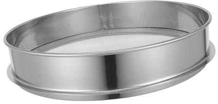 POPETPOP Tamiz De Acero Inoxidable para Tierra Tamiz De Jardín Malla Fina para Tamizar Suelo Piedras Tierra y Compost Jardinería