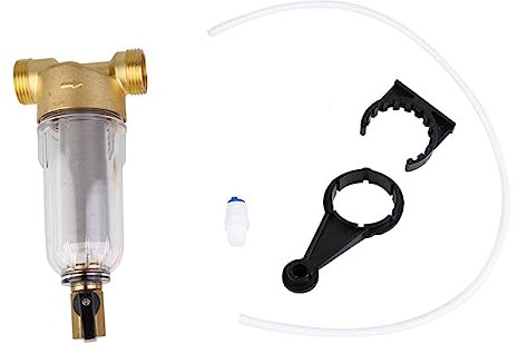 Happyyami Rückspülbarer Kupfer-vorfilter Mit Rostfreiem Edelstahlnetz Sedimentfilter Für Hauswasser Schützt Wasserleitungen Wasserenthärter-effekt Langlebiger Wasserfilter Mit Außengewinde