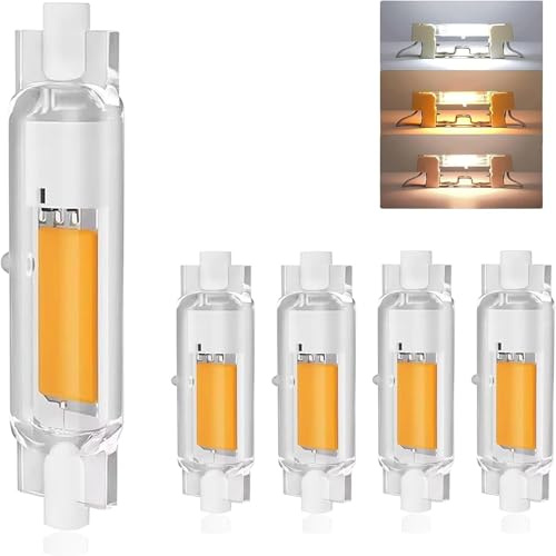ACAATVE R7S LED 78mm Dimmbar 20W Lampen, LED R7S 20W 78mm Ersatz für 200W Halogen Leuchtmittel, Glühbirnee Naturweiß 4500K 2000LM, Kein Flackern, 360°Abstrahlwinkel Stab, 4er Pack