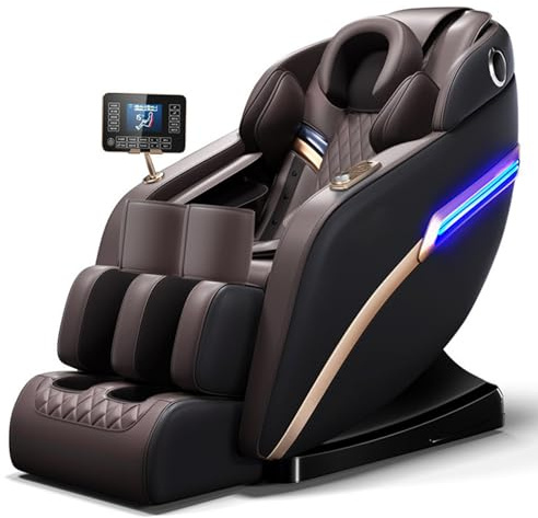 Massagestol Med Djup Airbag-massage Och Bluetooth-högtalare För Ultimat Komfort(Bruin)