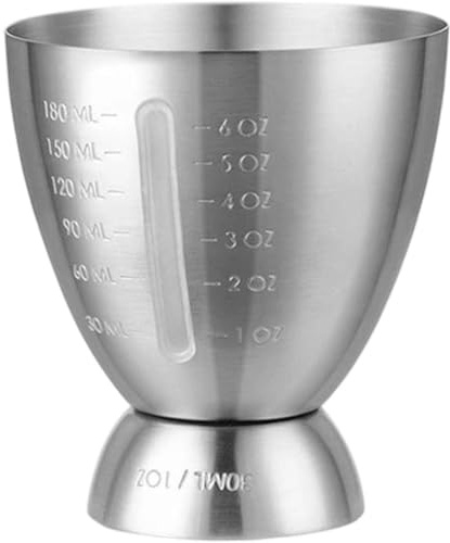 Luxylei Stainless Steel Double Jigger for Bartending, Cocktail Measuring Jiggers for Margarita, Whiskey Sour, Bloody Mary, Mocktails and Other Drinks, Home Bar Accessories