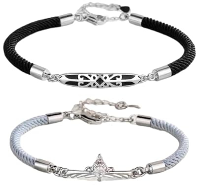 Pulseras Para Parejas, Pulseras Pareja Princesa y Caballero Pareja, Regalos Aniversario San Valentín
