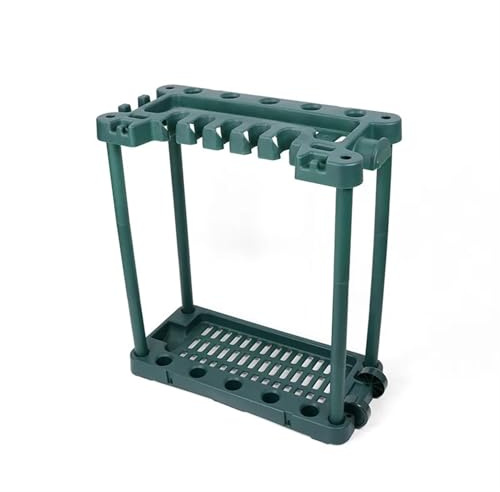 QAUUCP Scaffale per Attrezzi da Giardino Organizzatore for Attrezzi da Giardino, rastrelli, Pale, Porta Grandi, appendini for for capannoni, Esterni