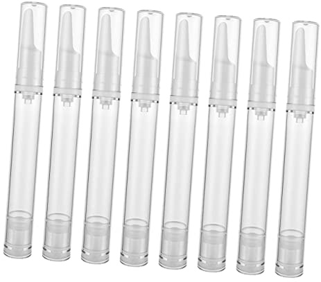 NOLITOY 8 pièces Flacons Pompe Airless Bouteilles Lotion Vide Anti-fuite Réutilisables et Légères pour Sérum Yeux et Cosmétiques Design et Pratique pour Voyage