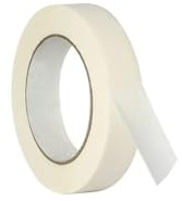 Générique Ruban De Masquage Ruban de masquage blanc multi-usages, idéal for la peinture, maison, le bureau, l'école, les arts, loisirs créatifs et verre. Papier facile à retirer, 50 m(10mm)