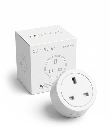 Smart Wi-Fi Plug Socket with Timer, App Remote Control, Works with Alexa & Google Home, 13A UK Smart Plug (1, One Size)