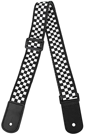 Sangle de ukulélé, bandoulière de guitare réglable, sangles noires et blanches pour ukulélé 4 cordes, petites guitares basses