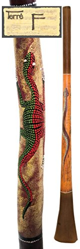 Didgeridoo Baked Wood Tonhöhe F Länge: 150-155 cm Rissstabil Dünnwandig warmer Klang Neuseeland Weltmusik Percussion