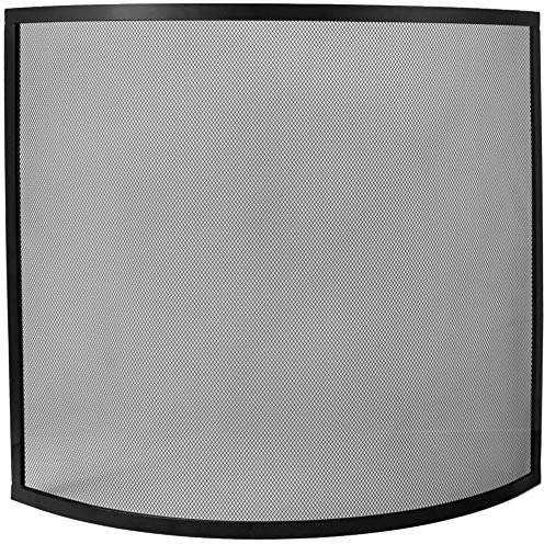 Fire Vida Buckton Spark Guard Fire Screen, Black