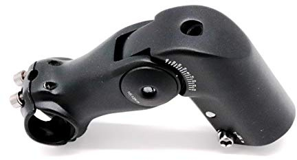 CarbonEnmy Fahrrad verstellbar Vorbau 25,4/31,8 mm 1 1/8 Zoll A-Head lenkervorbau Schwarz (25,4 * 110 mm)