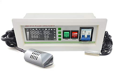 PAIDUOJI Grand contrôleur Multifonctionnel Automatique d'incubateur Partie avec des sondes d'humidité de la température XM-18SD