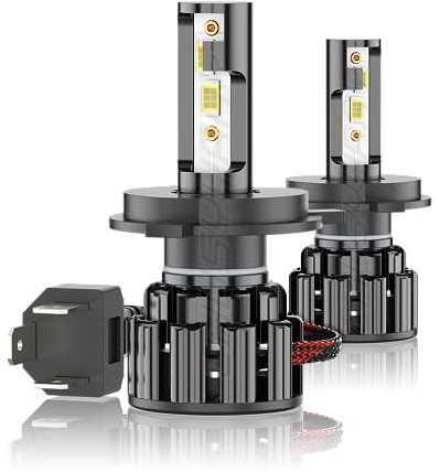 CHUSYYRAY H4 Led Headlight Bulbs 9003 High Low Beam Led Bulb Conversion Kit, HB2 Main Dipped Beam Replacement Lamp, 6000K White Light, Plug and Play