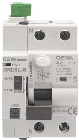 Differenziale Superimmunizzato Riarmabile SI 2P 40A 30mA 6Ka TIPO A. Interruttore Differenziale Auto Riarmabile Super immunizzato Interruttore Riarmo Automatico Rail Din.