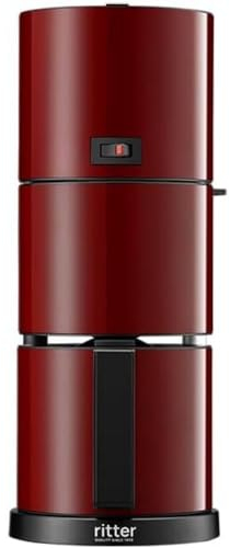 ritter pilona 5 Filterkaffeemaschine mit Isolierkanne & Abschaltautomatik, Made in Germany, Rot