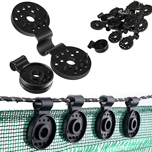 Clip resistenti per ombrelloni e tende antivento, clip rotonde nere per tende da sole, clip riutilizzabili per tende da campeggio