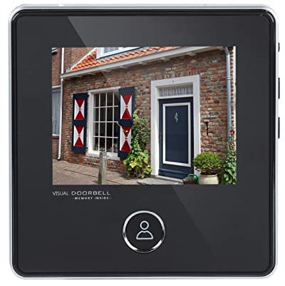 Digital Door Viewer, 2.8in TFT LCD Screen Security Peephole 0.3MP Doorbell Camera Night Vision Taking Photo Door Viewer for Home Security