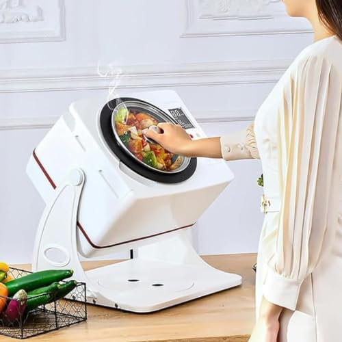 Macchina Da Cucina Automatica Intelligente, Robot Da Cucina Commerciale 6L Con Rotazione a 360° E Riscaldamento 3D a Tutto Tondo, Protezione Dallo Spegnimento Automatico, Per Ristorante Domestico