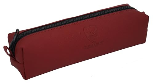 GERMANUS Federmäppchen Schlamper Aurel, Leder (Rot)