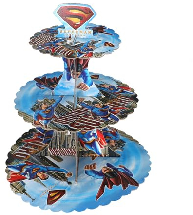 Supporto per torte in cartone a 3 livelli, supporto per cupcake, supporto per dolci, supporto per muffin, supporto per cupcake per feste nuziali e compleanni,...
